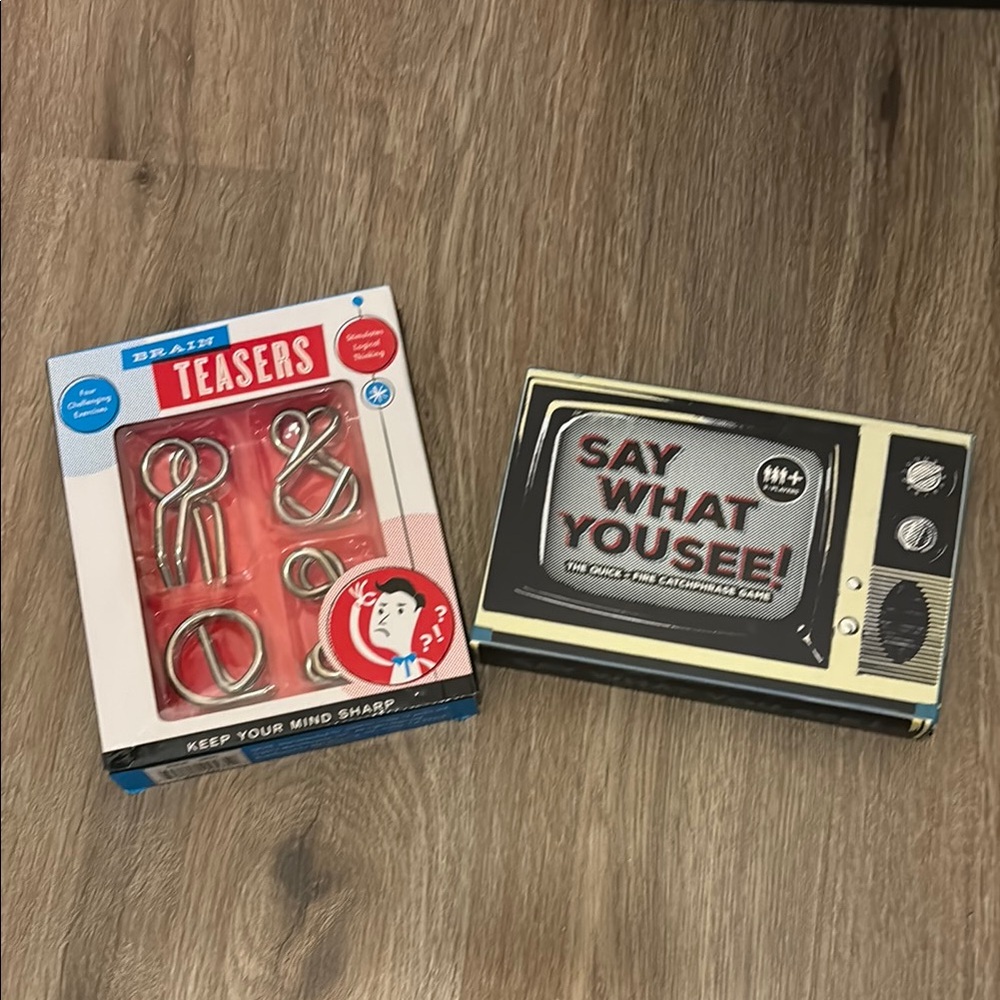 Brain Teasers and Say What You See Game Set